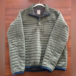 Relwen Windzip Popover in Bright Olive Size M